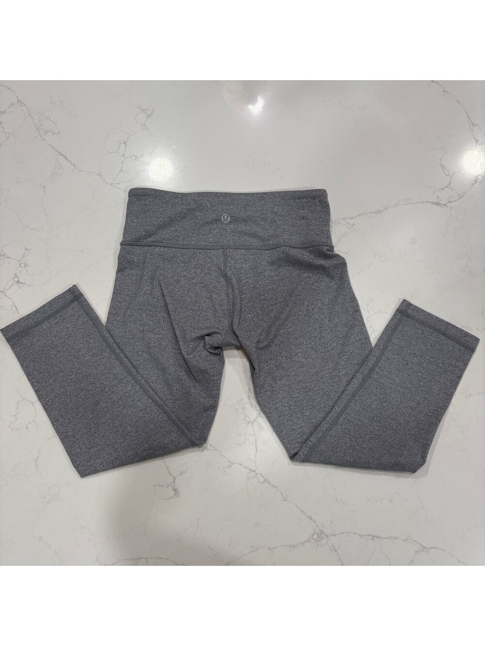 Lululemon Wunder Under High Rise Leggings Gray Size 4 Baptiste Power Yoga